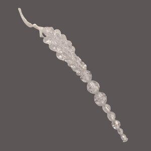 Clear Acrylic Beaded Icicle Ornament